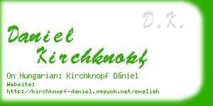 daniel kirchknopf business card